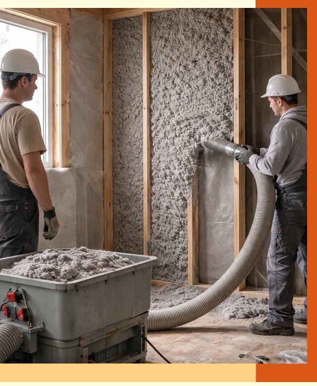 Утепление каркасного дома эковатой в Самаре от 1819 руб. | ТепломастерСмр