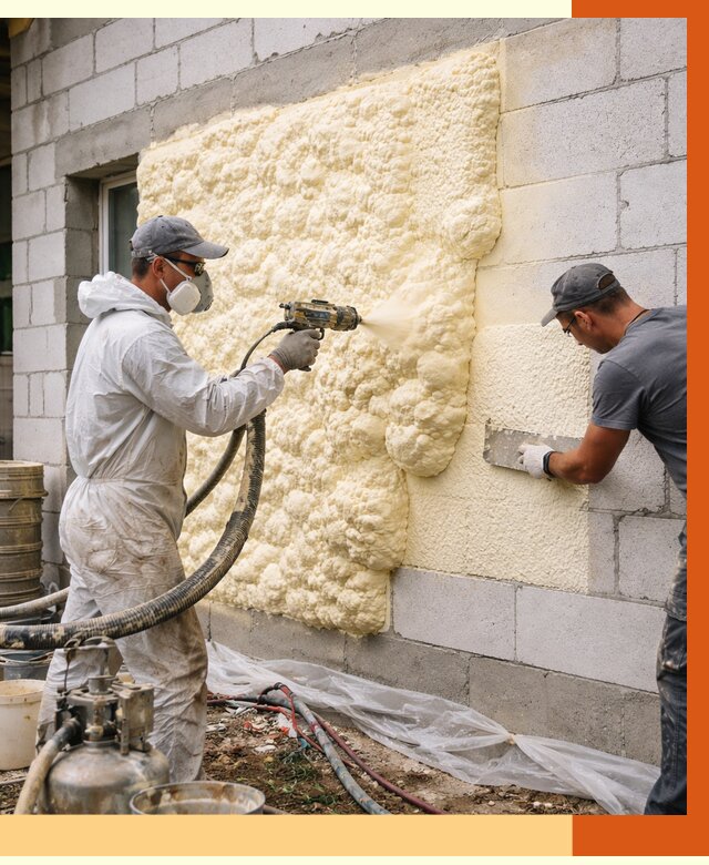 Утепление дома из газобетона ППУ в Самаре от 4851 руб./м² под ключ | ТепломастерСмр