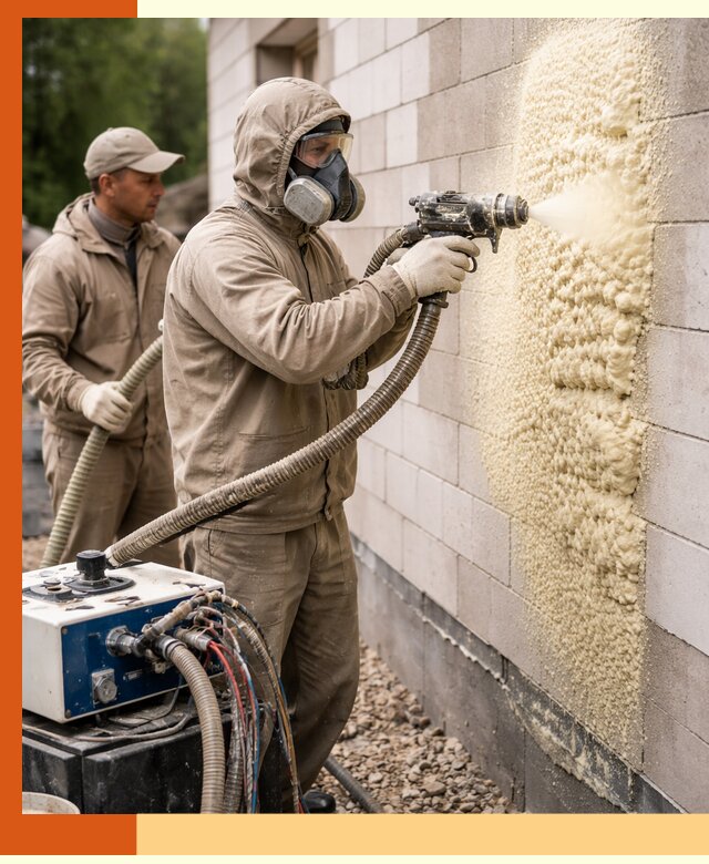 Утепление дома из газобетона ППУ в Самаре — надежная теплоизоляция