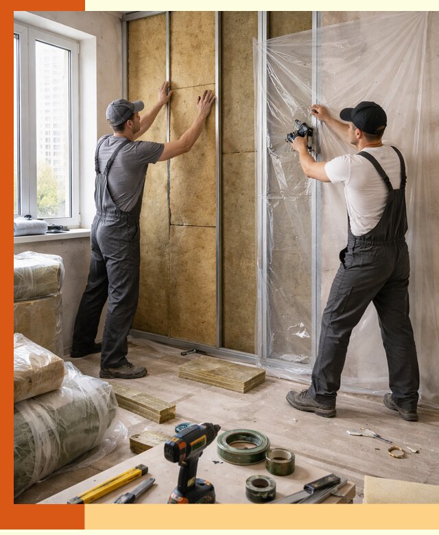 Утепление квартиры изнутри профессионально в Самаре