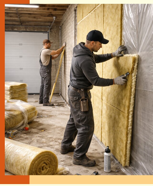 Утепление гаража под ключ в Самаре — все виды теплоизоляции