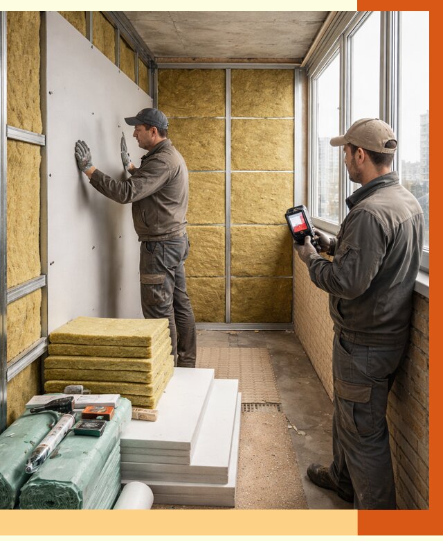 Утепление балкона в Самаре от 4548 руб. под ключ | ТепломастерСмр