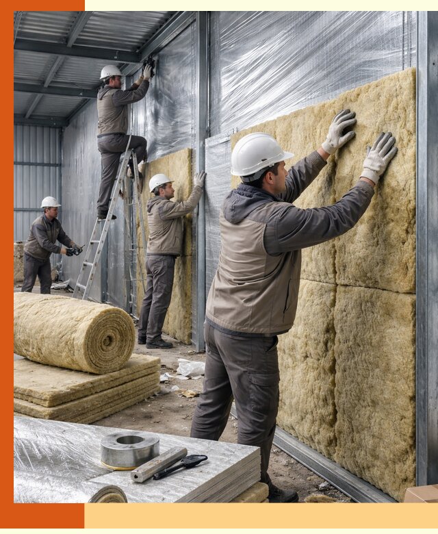 Утепление металлического склада в Самаре: теплоизоляция и герметизация